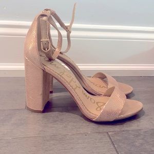 Sam Edelman Yaro Ankle Strap Sandal size 8 1/2 rose gold